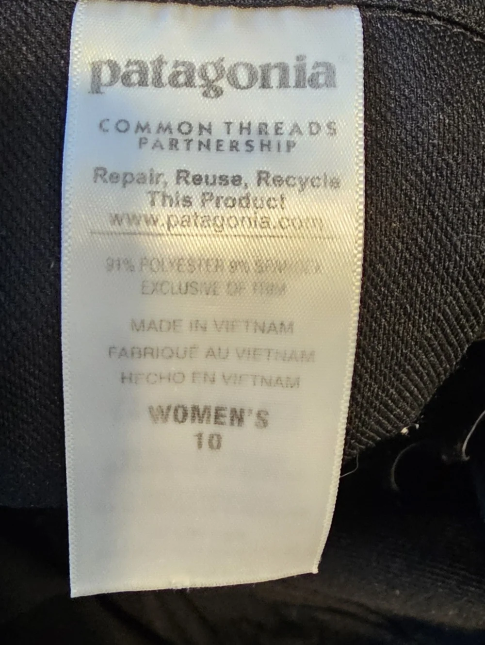 Patagonia Black Sidesend Cargo Pants 10 - Picture 8 of 8